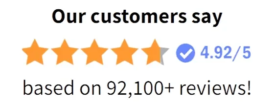 4.8 out of 5 stars customer rating